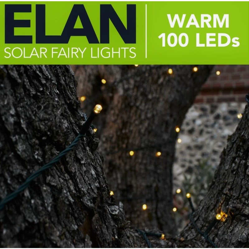 ELAN Solcelle Lyskæde (100/200LED, Varm hvid)