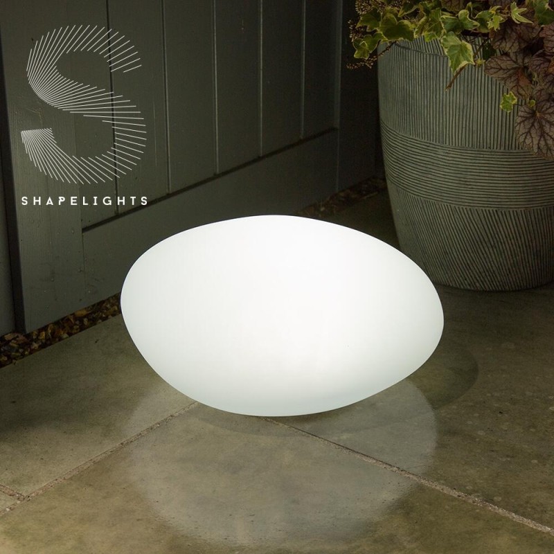 Oval lampe på solceller/USB (farve kan indstilles)