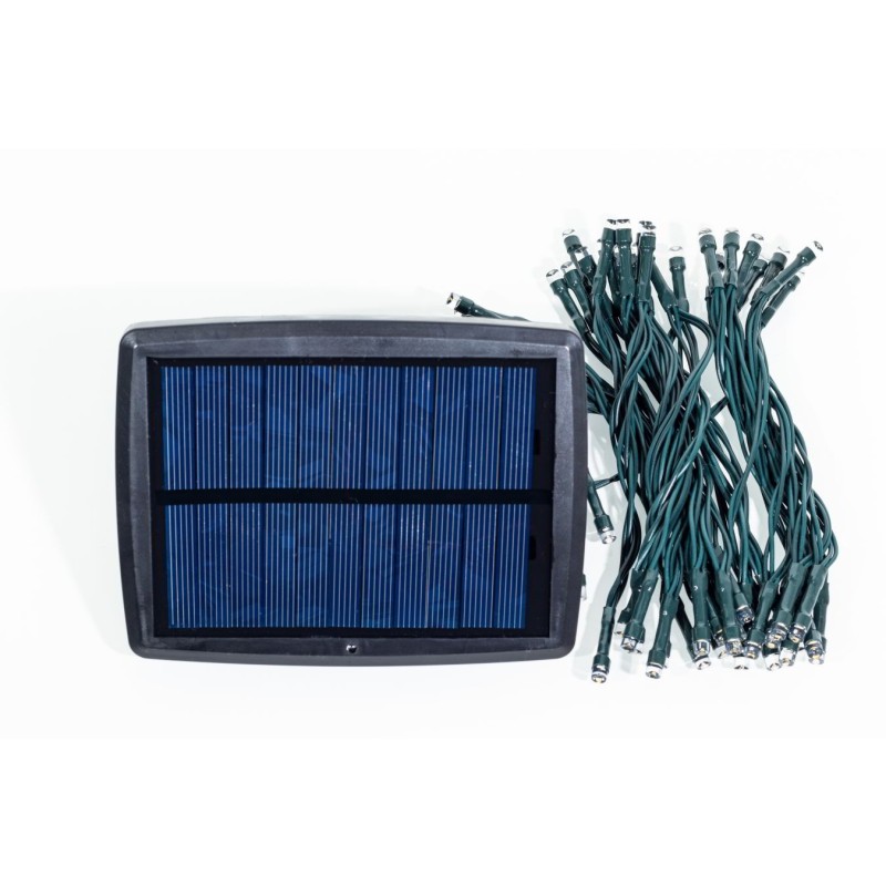 Aurora solcelle lyskæde (50 LED, hvid)
