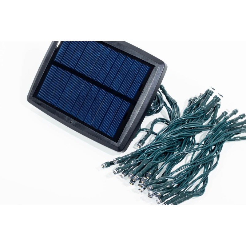 Aurora solcelle lyskæde (50 LED, hvid)