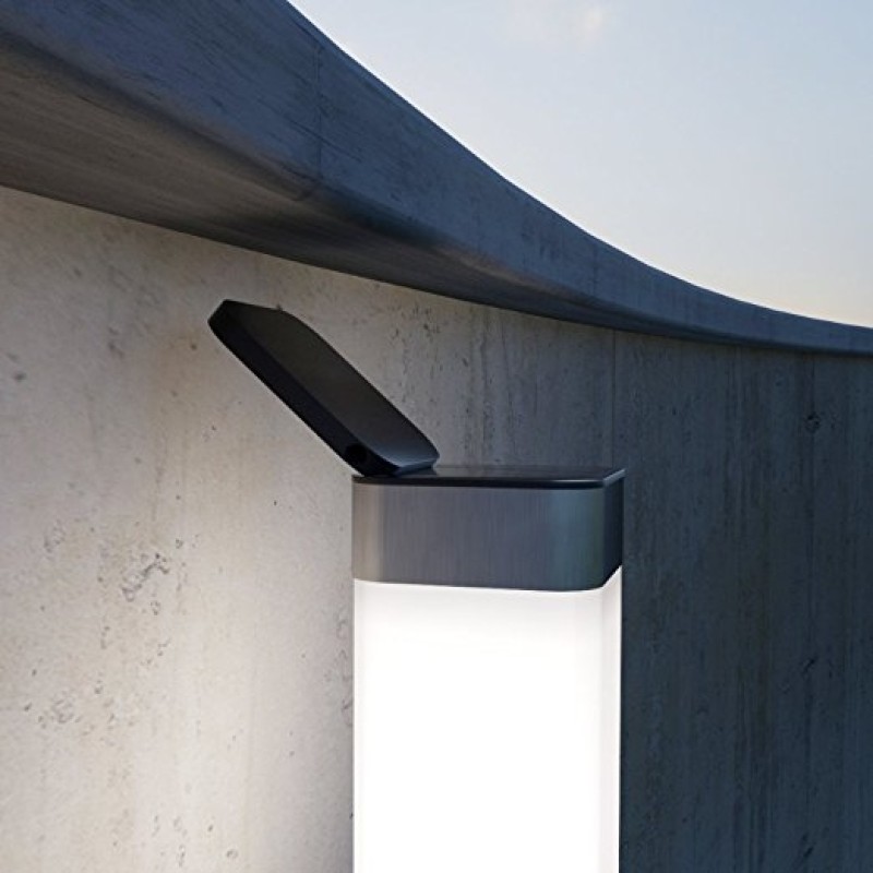 solcelle lampe til mur
