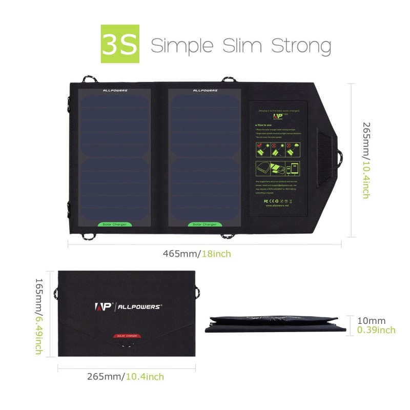 10W solcellepanel