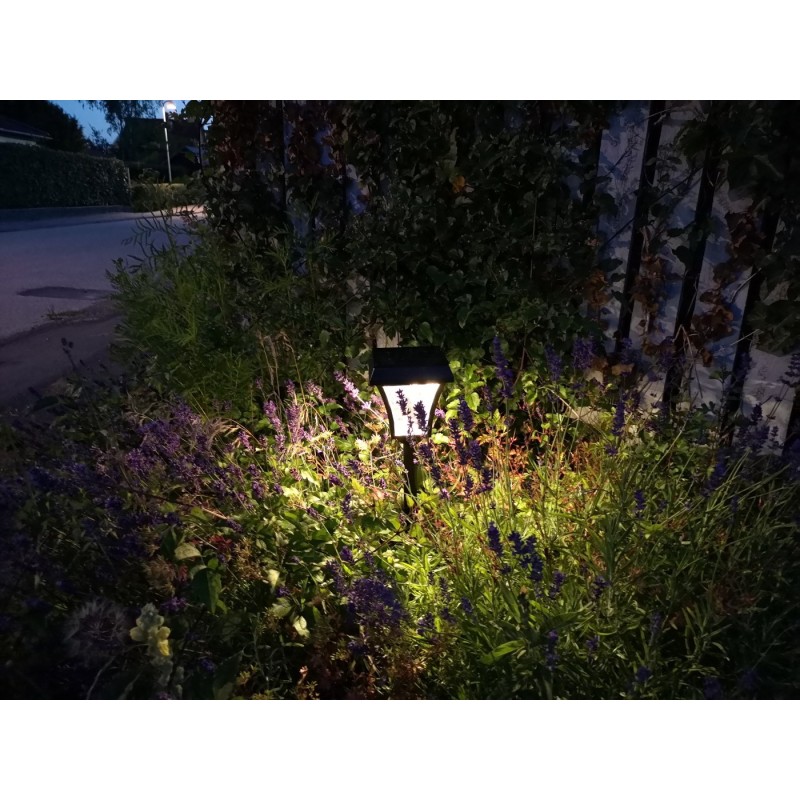 God solcellelampe