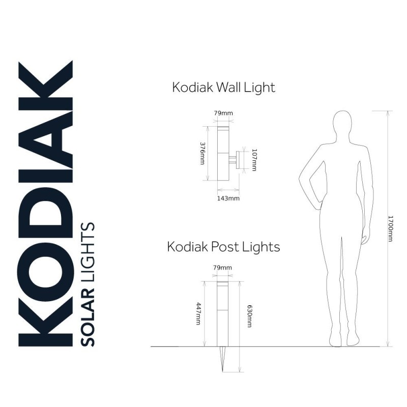 Kodiak solcellelampe