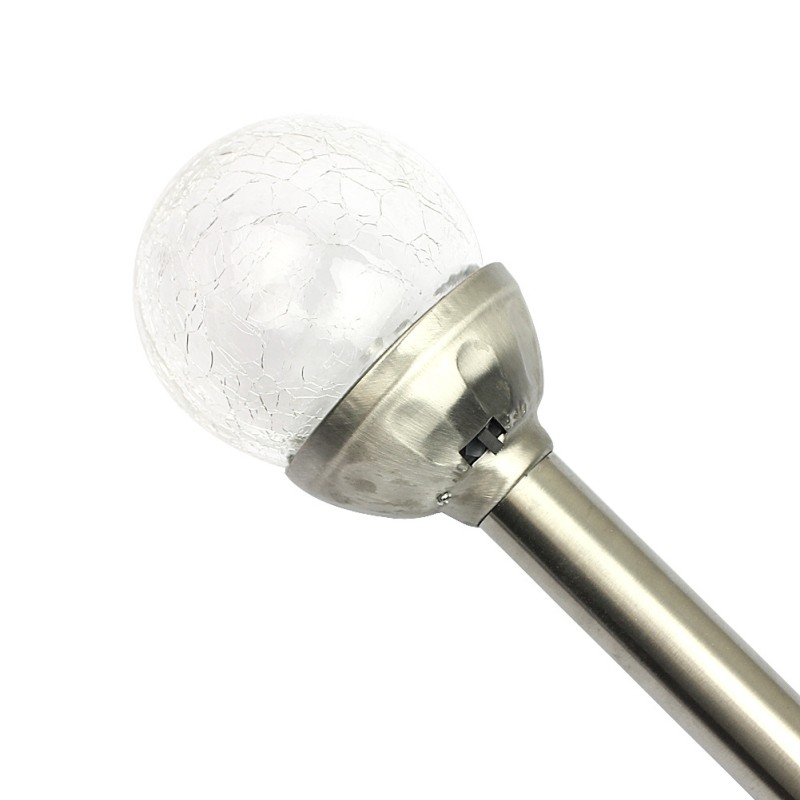 Solcelle kuglelys på spyd (sæt af 4 - H35 cm)