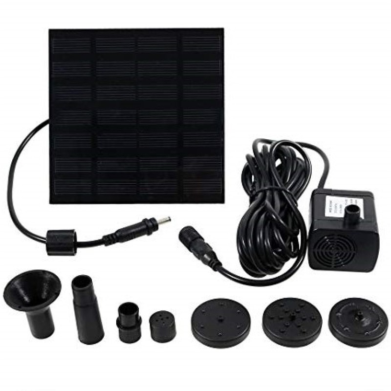 Minispringvand med solceller