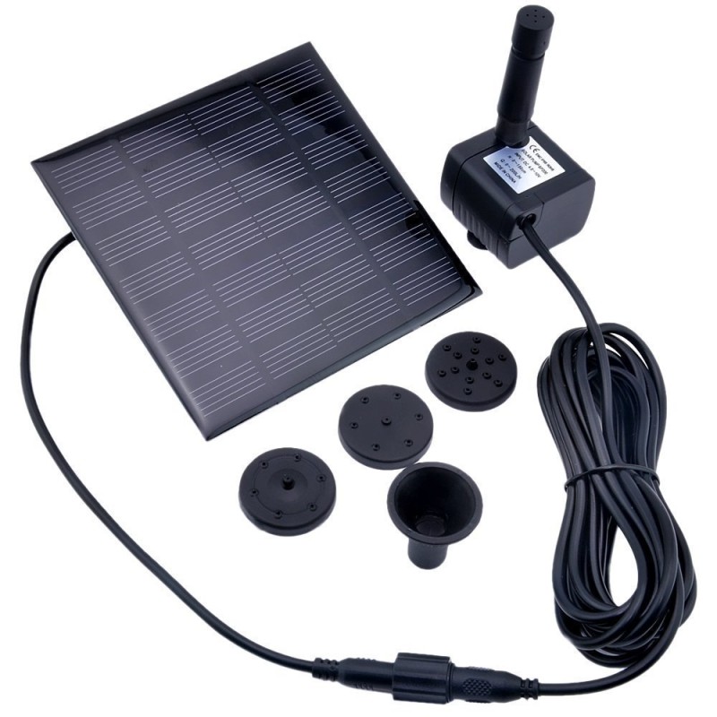 Minispringvand med solceller