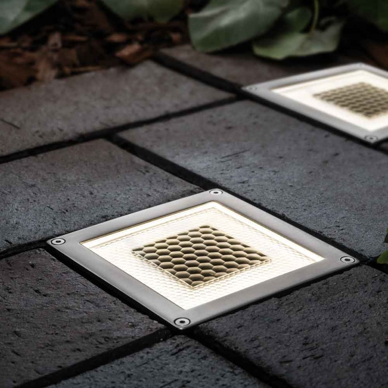 Onyx solcelle nedgravningsspot (half brick, sæt af 2)