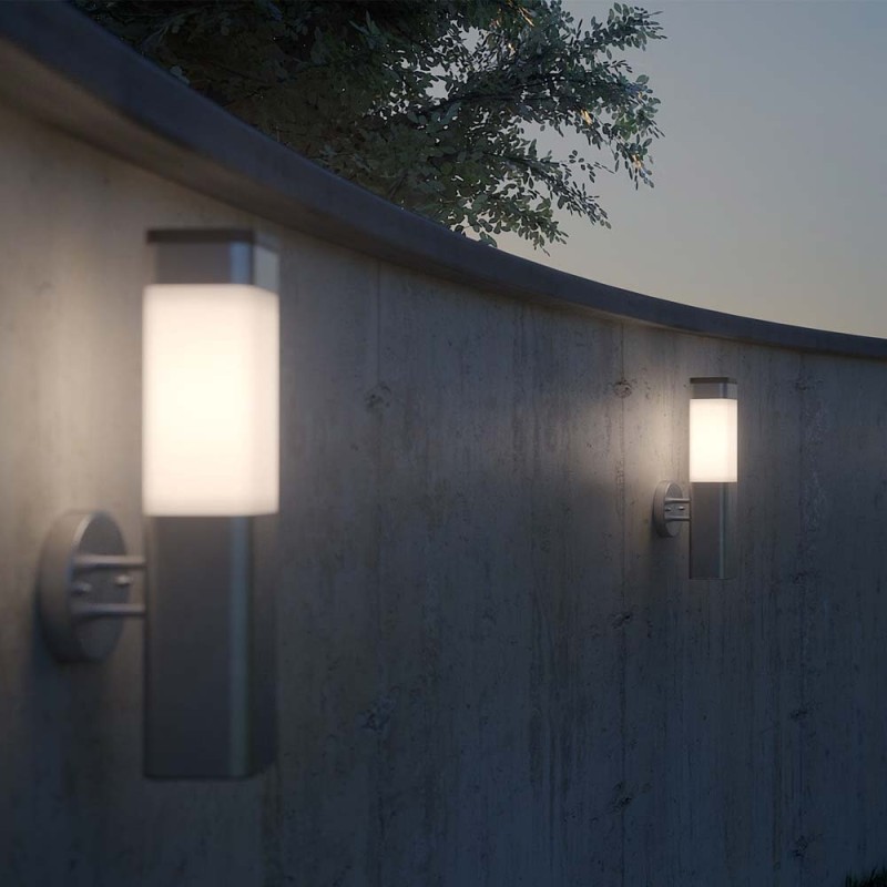 solcelle lampe til mur