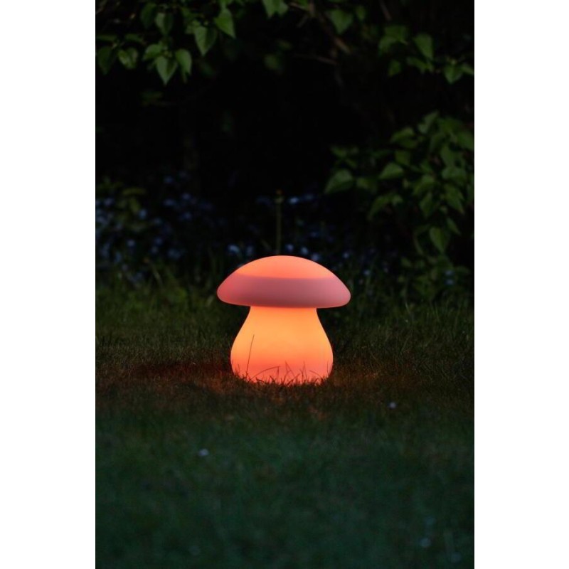 formlampe solcelle svamp