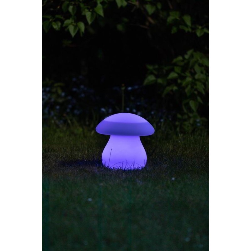 formlampe solcelle svamp