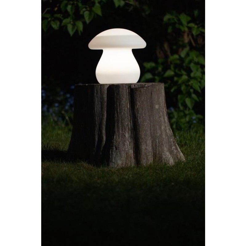 formlampe solcelle svamp