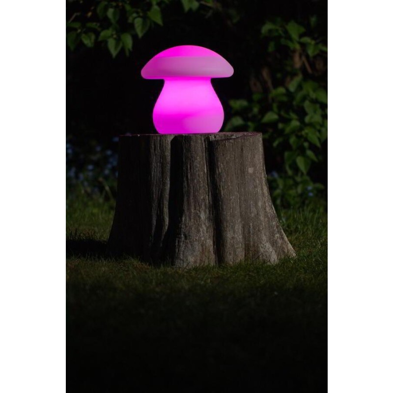 formlampe solcelle svamp
