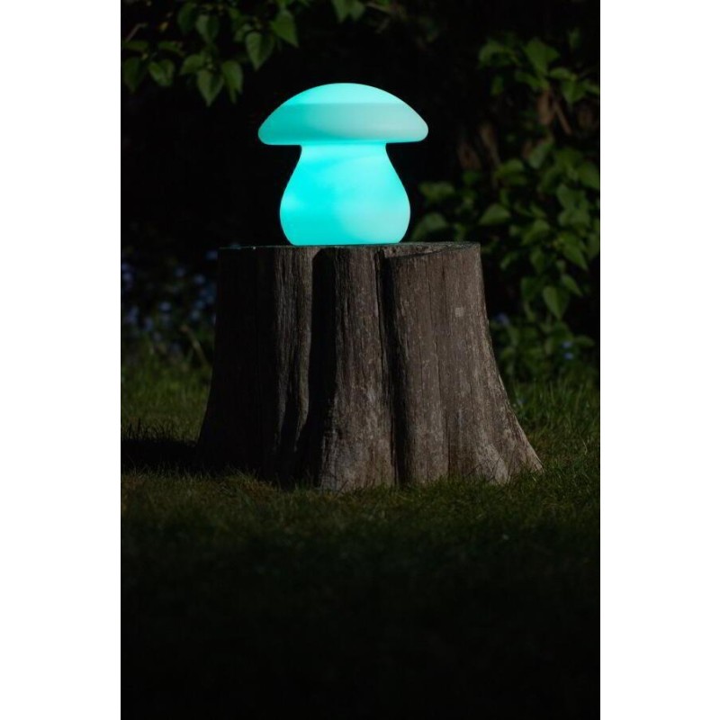 formlampe solcelle svamp