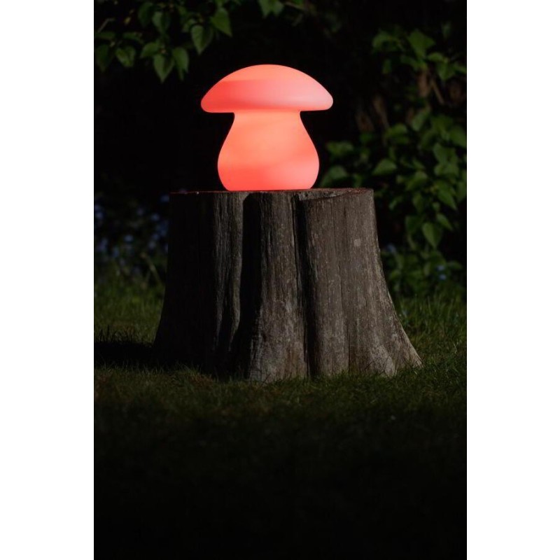 formlampe solcelle svamp