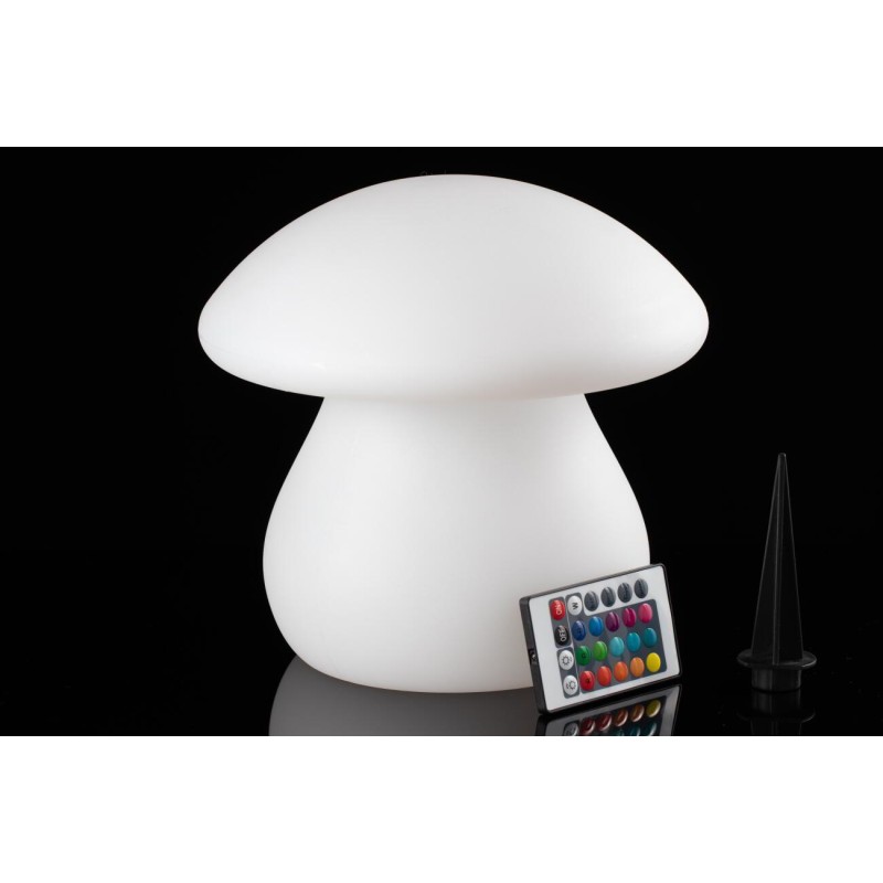 formlampe solcelle svamp