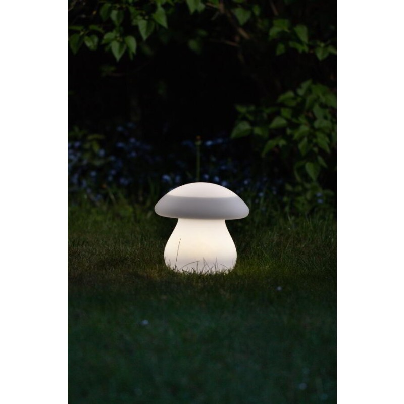 formlampe solcelle svamp