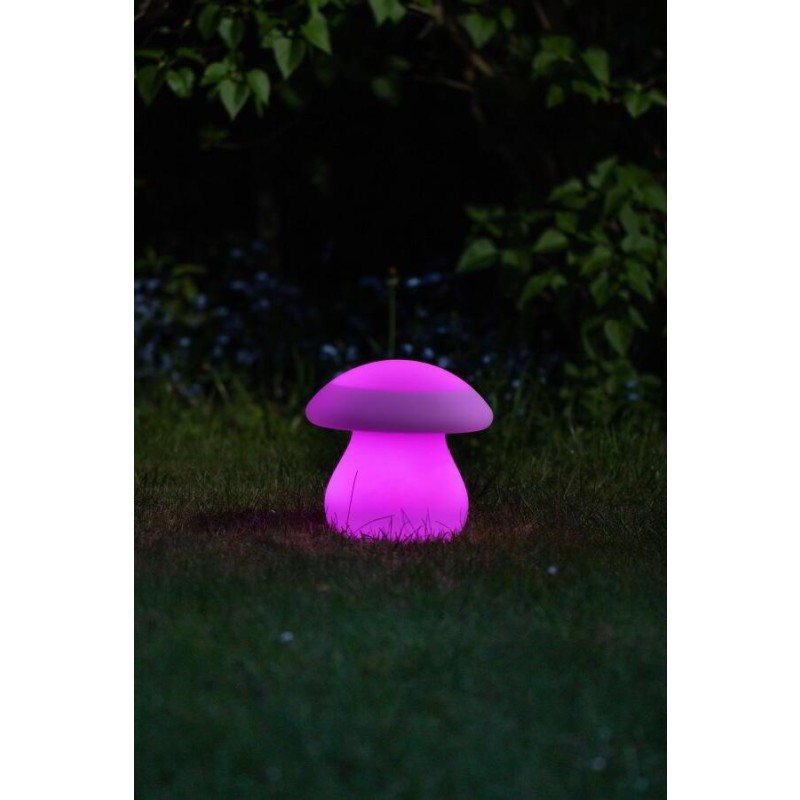 formlampe solcelle svamp