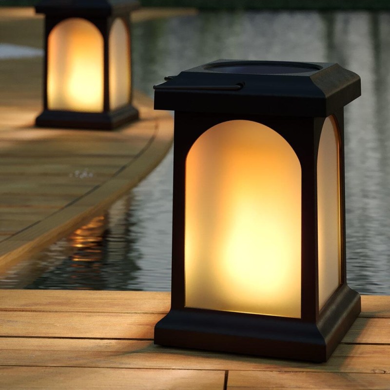 Trueflame solcelle lanterne med USB funktion