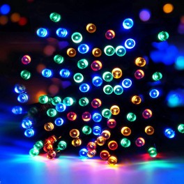 Aurora PRO solcelle lyskæde (100 LED, flerfarvet)