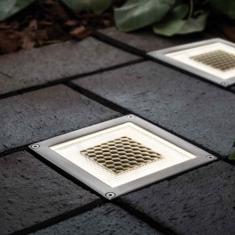 Onyx solcelle nedgravningsspot (half brick, sæt af 2)