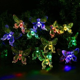 Aurorasolcellepartylyskdemedsommerfugle50LEDflerfarvet-20