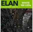 Solcelle lyskæde 100led hvid