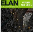 Solcellelyskæde, 100LED, Varm hvid