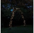 Solcellelyskæde, 100LED, Varm hvid