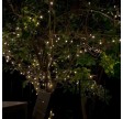 Solcellelyskæde, 100LED, Varm hvid