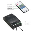 15W solcellespringvand med batteri og lys