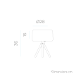 Chloe solcelle hybrid lampe