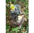 solcelle springvand fugle