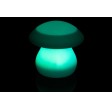 formlampe solcelle svamp