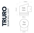 truro solcelle sensorlampe