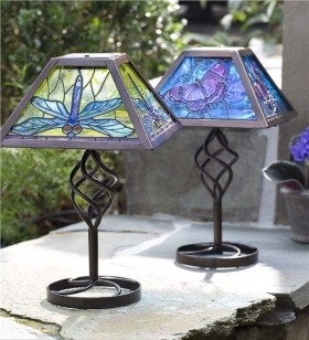 Solcelle bordlampe til udendørsbelysning